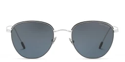 Shop GIORGIO ARMANI Square Sunglasses in Silver online.