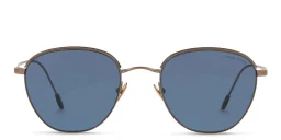 Shop GIORGIO ARMANI Square Sunglasses in Gold online.
