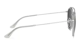 Shop Ray-Ban Unisex Round Sunglasses in Silver online.