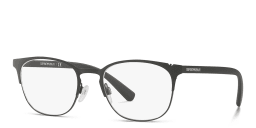 تسوق نظارات طبية بإطار بيضاوي امبوريو أرماني بلون Matte Black أونلاين.