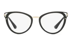 Shop PRADA Cat Eye Eyeglasses in Black online.