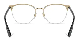 تسوق نظارات طبية غريكا بإطار نصفي طراز كات آي فيرزاتشي بلون Black On Pale Gold أونلاين.