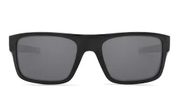 Shop Oakley DROP POINT Rectangle Sunglasses in Polished Black online.