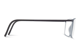 Shop Silhouette Rectangle Eyeglasses in Black online.