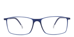 Shop Silhouette Rectangle Eyeglasses in Blue online.