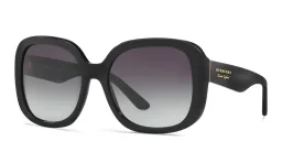 Shop BURBERRY Square Sunglasses in Black online.