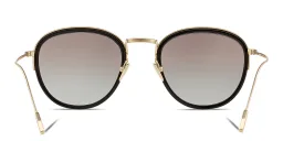 Shop GIORGIO ARMANI Round Sunglasses in Pale Gold online.