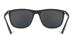 تسوق نظارة شمسية مستطيلة امبوريو أرماني بلون Matte Black أونلاين.