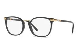 تسوق نظارة طبية مربعة بربري بلون Matte Black أونلاين.