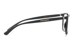 Shop Dolce & Gabbana Rectangle Eyeglasses in Black online.
