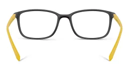 تسوق نظارات طبية بإطار مستطيل واسع برادا لينيا روسا بلون Matte Black أونلاين.