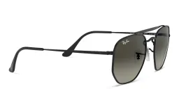 Shop Ray-Ban The Marshal Unisex Hexagonal Irregular Sunglasses in Black online.