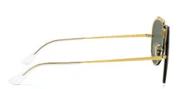 Shop Ray-Ban Blaze Aviator Unisex Rimless Sunglasses in Gold online.