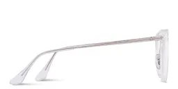 Shop Ray-Ban Optics Unisex Panthos Eyeglasses in Transparent online.