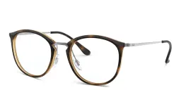 Shop Ray-Ban Panthos Eyeglasses in Tortoise online.