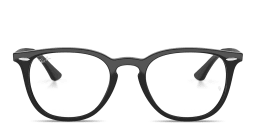 Shop Ray-Ban Optics Unisex Panthos Eyeglasses in Black online.