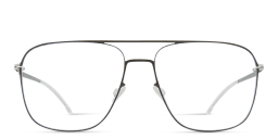 Shop MYKITA Steen Wide Aviator Eyeglasses in Black online.