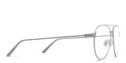Shop Cartier Santos de Cartier Wide Aviator Eyeglasses in Ruthenium online.