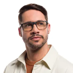 Shop Emporio Armani Rectangle Eyeglasses in Matte Havana online.