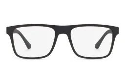 تسوق نظارة طبية مستطيلة امبوريو أرماني بلون Matte Black أونلاين.