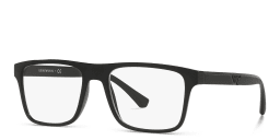 تسوق نظارات طبية مستطيلة امبوريو أرماني بلون Rubber Black أونلاين.
