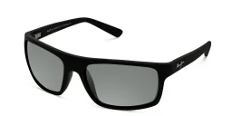 Shop Maui Jim Byron Bay Unisex Rectangle Sunglasses in Black online.