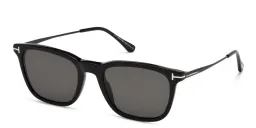 Shop TOM FORD Square Sunglasses in Shiny Black online.