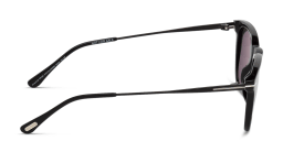 Shop TOM FORD Square Sunglasses in Shiny Black online.