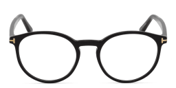 تسوق نظارة طبية دائرية للجنسين توم فورد بلون أسود لامع أونلاين.