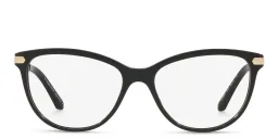 Shop BURBERRY Square Eyeglasses in Black online.