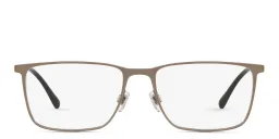 Shop GIORGIO ARMANI Rectangle Eyeglasses in Bronze online.