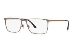 Shop GIORGIO ARMANI Rectangle Eyeglasses in Bronze online.