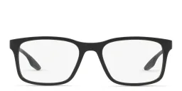 Shop Prada Linea Rossa Pillow Eyeglasses in Black online.