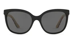 Shop BURBERRY Cat Eye Sunglasses in Black online.