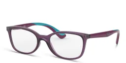 تسوق نظارات طبية فيراري بإطار مستطيل للأطفال راي بان جونيور بلون Transparent Violet أونلاين.