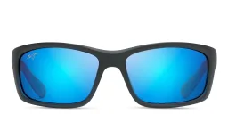 Shop Maui Jim Unisex Wide Rectangle Sunglasses in Black online.