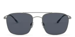 Shop GIORGIO ARMANI Square Sunglasses in Gunmetal online.