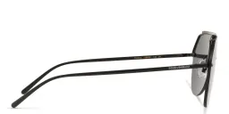 Shop Dolce & Gabbana Rimless Aviator Sunglasses in Black online.