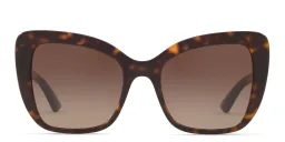 Shop Dolce & Gabbana Cat Eye Sunglasses in Havana online.