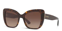 Shop Dolce & Gabbana Cat Eye Sunglasses in Havana online.