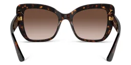 Shop Dolce & Gabbana Cat Eye Sunglasses in Havana online.