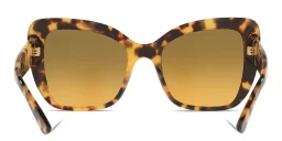 Shop Dolce & Gabbana Cat Eye Sunglasses in Yellow Havana online.