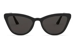 Shop PRADA Cat Eye Sunglasses in Shiny Black online.