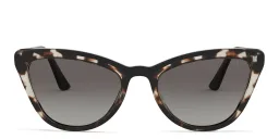 Shop PRADA Cat Eye Sunglasses in Brown online.