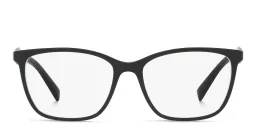 Shop TIFFANY Logo Square Eyeglasses in Black online.