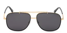 Shop TOM FORD Pilot Sunglasses in Shiny Deep Gold online.