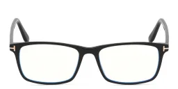 Shop TOM FORD Rectangle Eyeglasses in Shiny Black online.