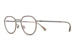 Shop MYKITA Justus Unisex Round Eyeglasses in Brown online.