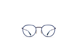 Shop MYKITA Justus Unisex Round Eyeglasses in Blue online.