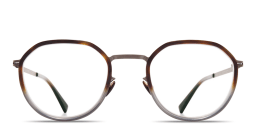 Shop MYKITA Justus Unisex Round Eyeglasses in Brown online.